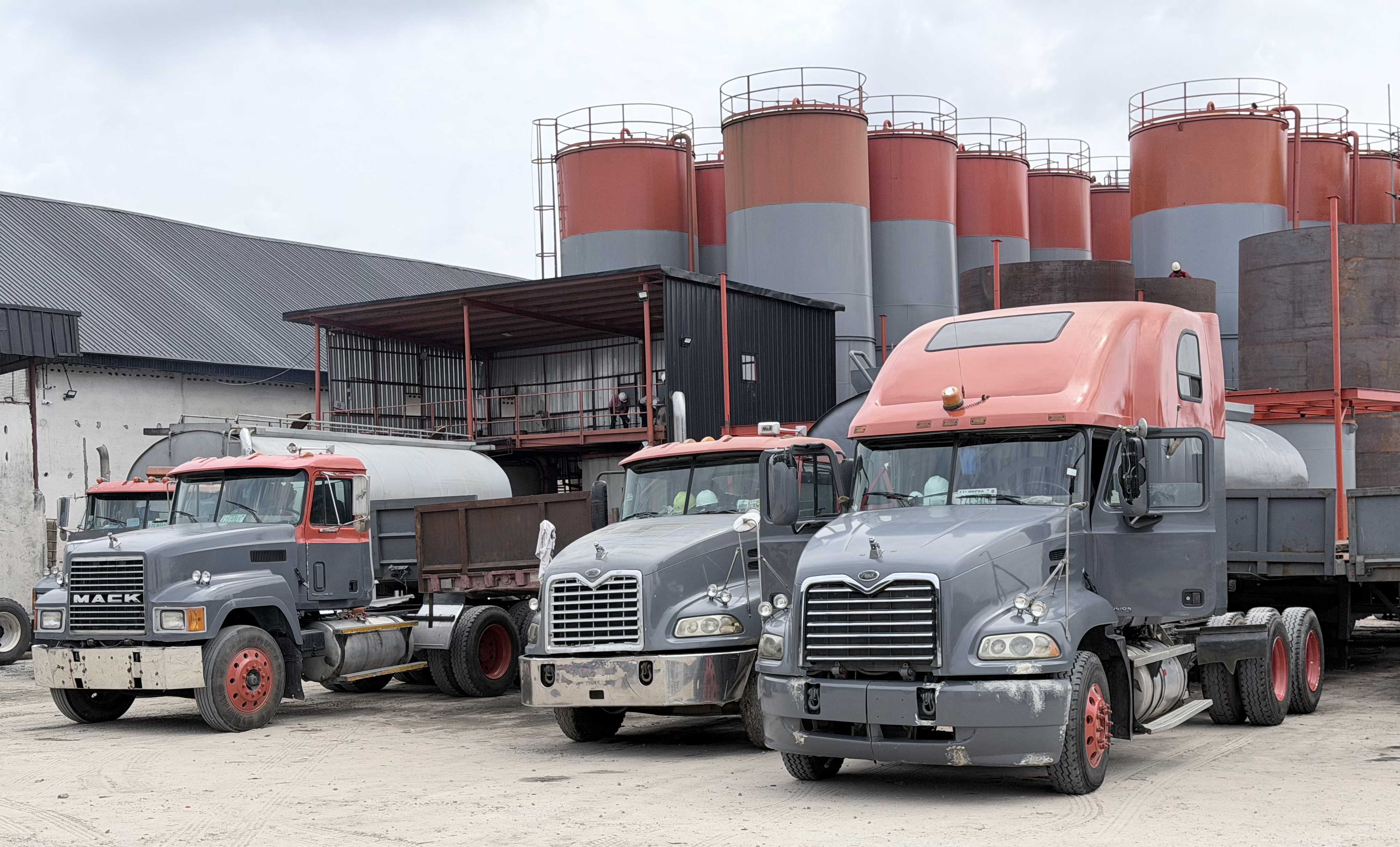 Clinton Oilfield haulage fleet at the operations base
